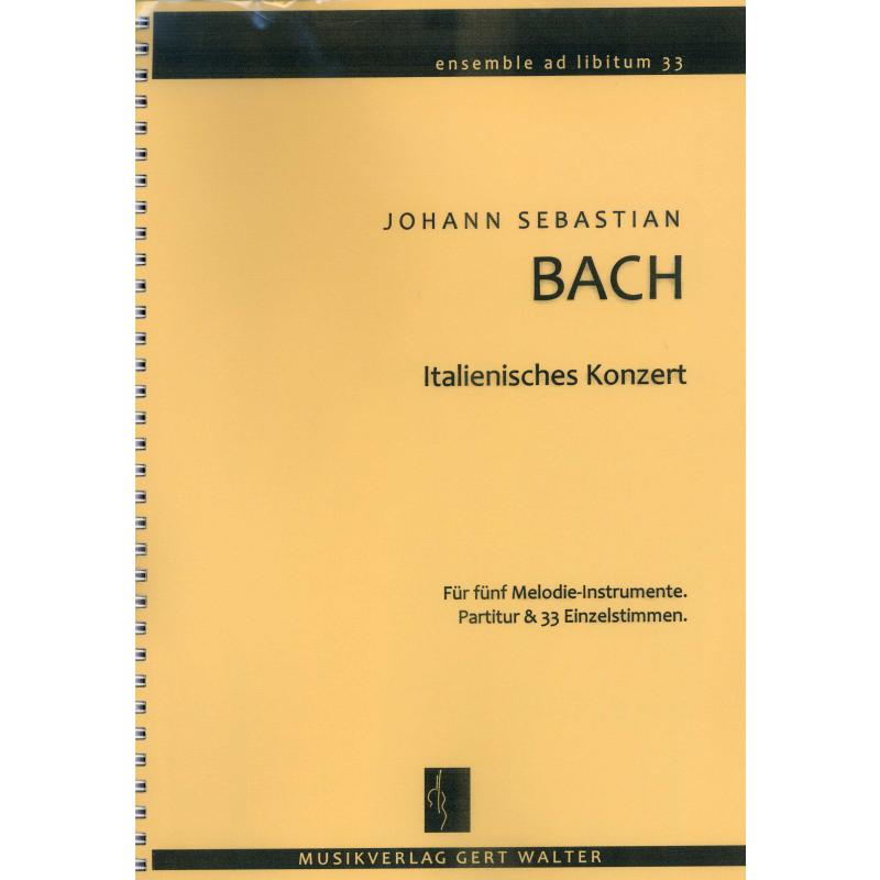 Titelbild für 979-0-700299-52-1 - Italienisches Konzert F-Dur BWV 971
