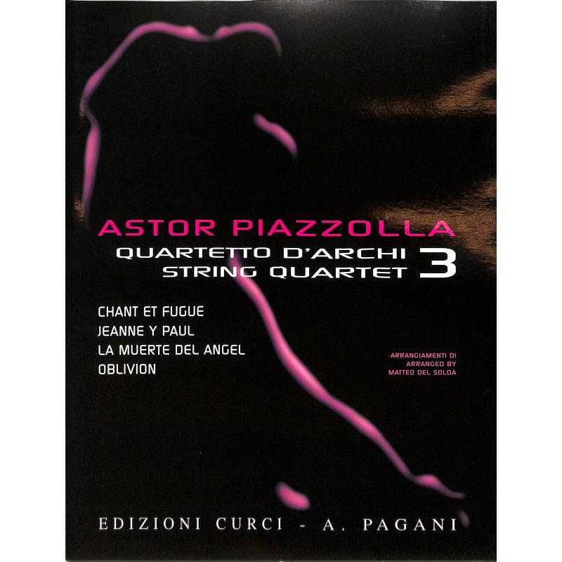 Titelbild für CURCI 11752 - Quartetto d'archi 3 | Quartett