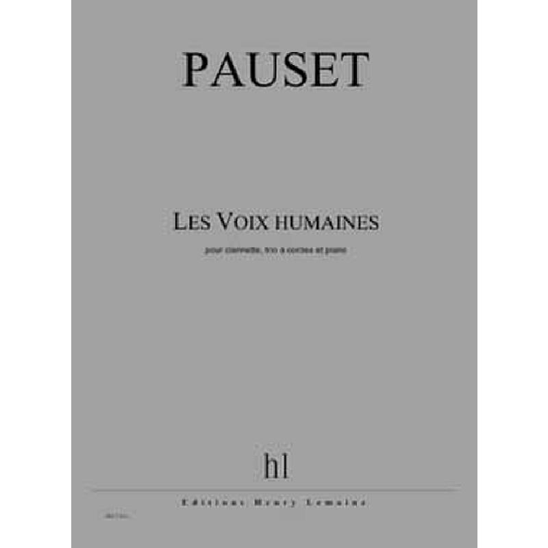 Titelbild für LEMOINE 28437 - Les voix humaines