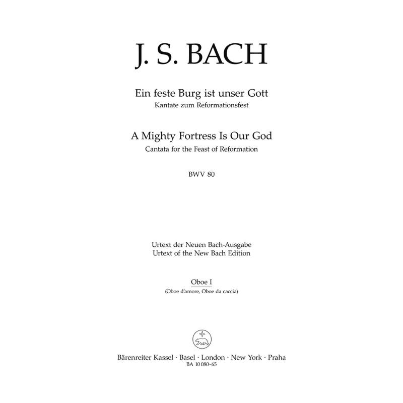 Titelbild für BA 10080-65 - Kantate 80 ein feste Burg ist unser Gott BWV 80