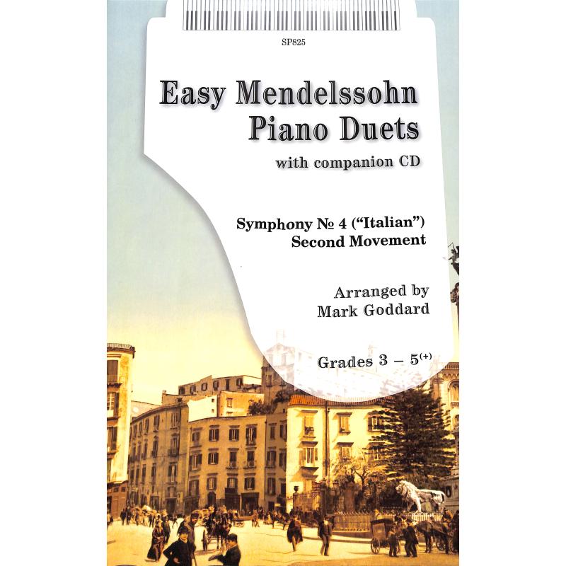 Titelbild für SPARTAN 825 - Easy Mendelssohn Duets | Sinfonie 4 A-Dur op 90 (Italienische)