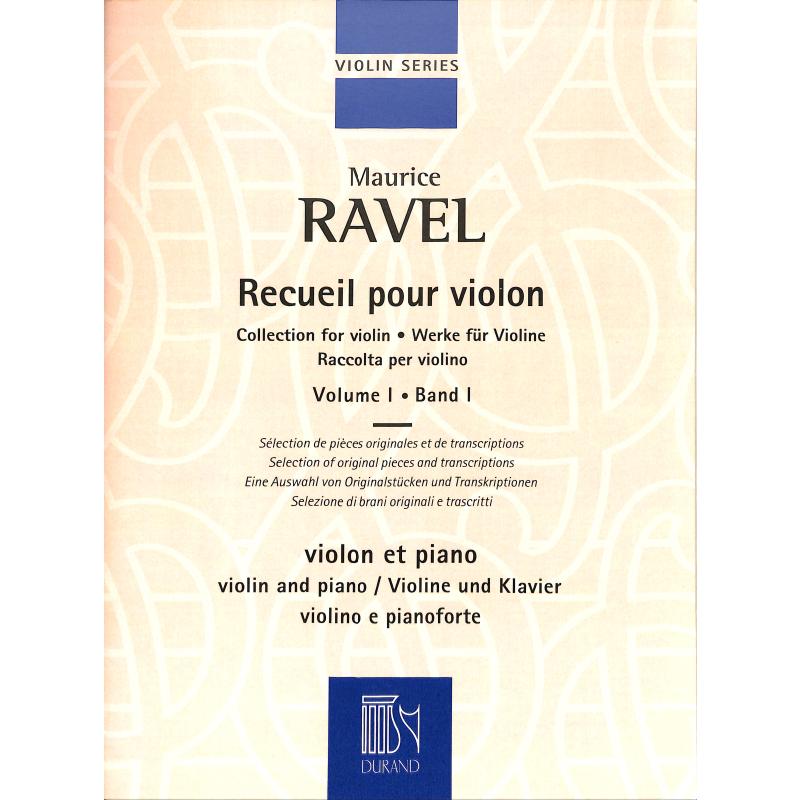 Titelbild für DR 16099 - Recueil pour violon 1