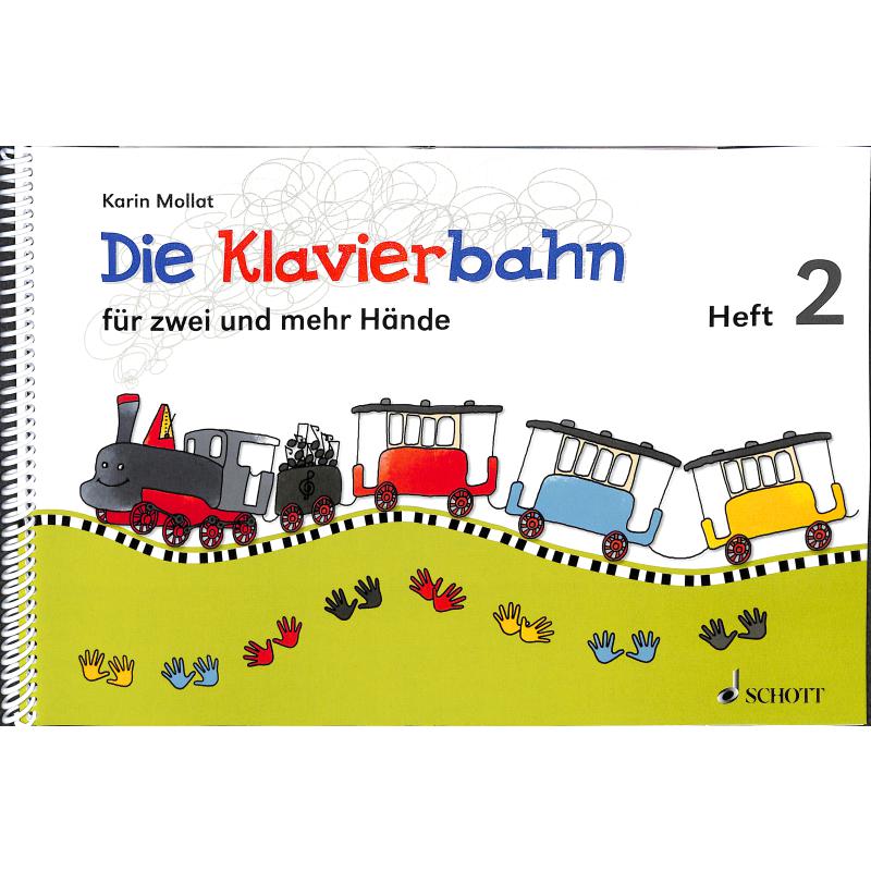 Titelbild für ED 21802 - DIE KLAVIERBAHN FUER ZWEI UND MEHR HAENDE 2