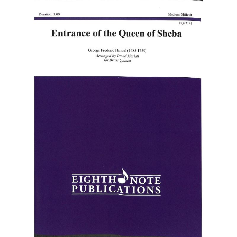 Titelbild für EIGHTH -BQ23141 - Einzug der Königin von Saba