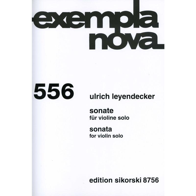 Titelbild für SIK 8756 - Sonate