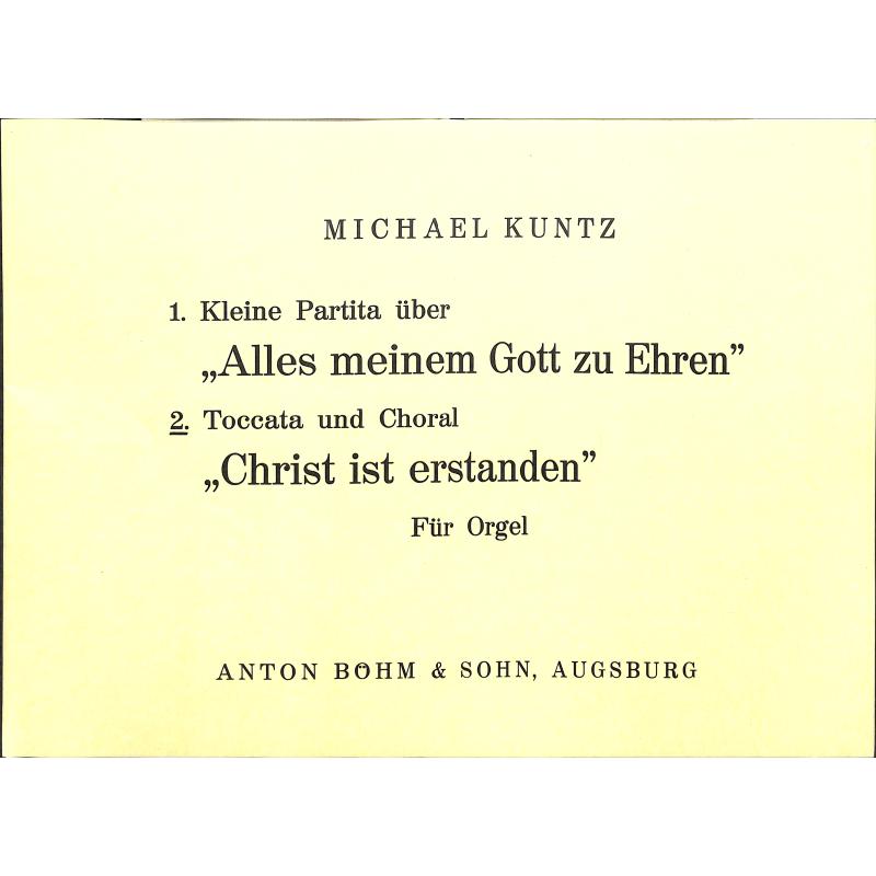 Titelbild für BOEHM 10572 - Christ ist erstanden