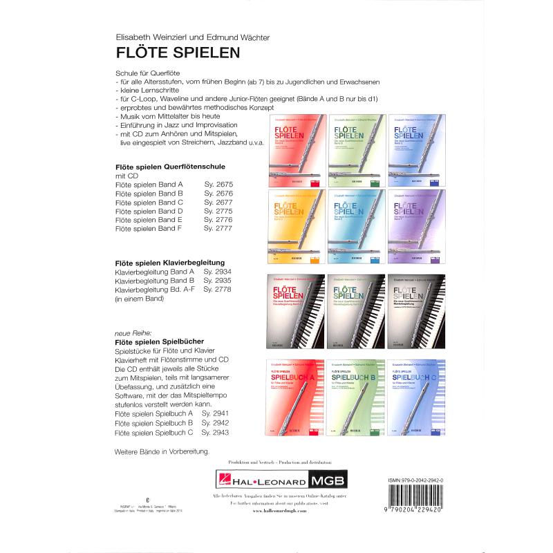 Notenbild für SY 2942 - FLOETE SPIELEN B - SPIELBUCH