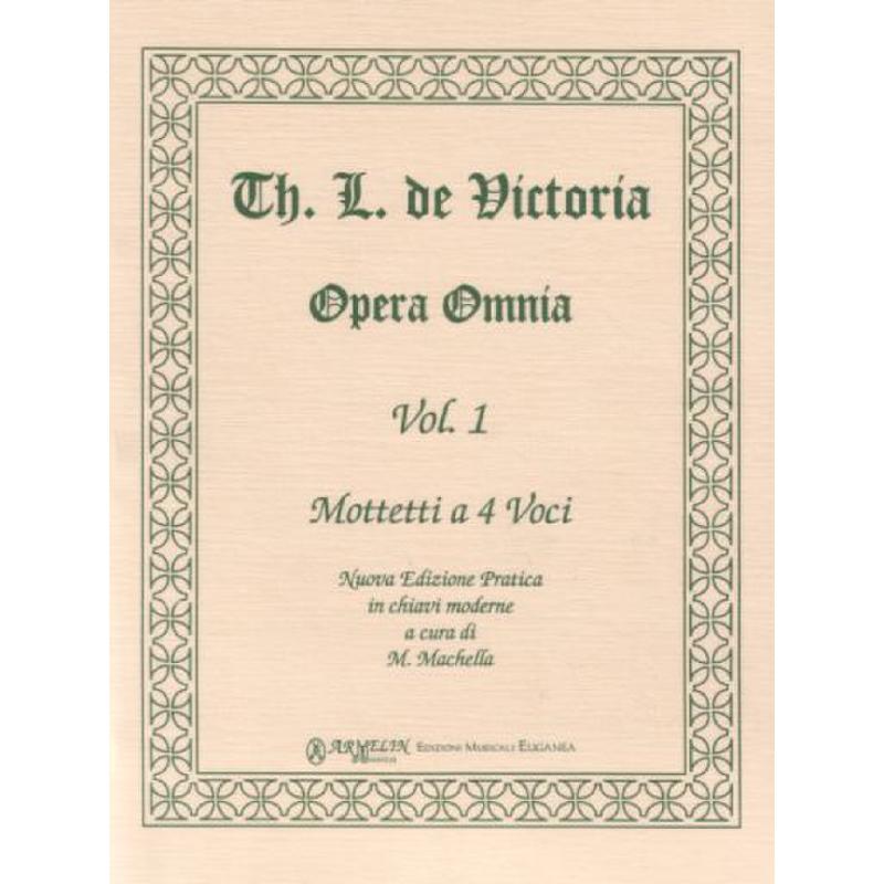 Titelbild für ARMELIN -TLV001 - Opera omnia 1 | Motetten