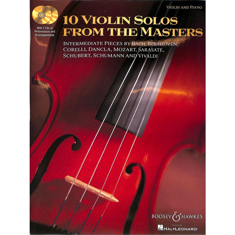 Titelbild für BH 10528 - 10 VIOLIN SOLOS FROM THE MASTERS