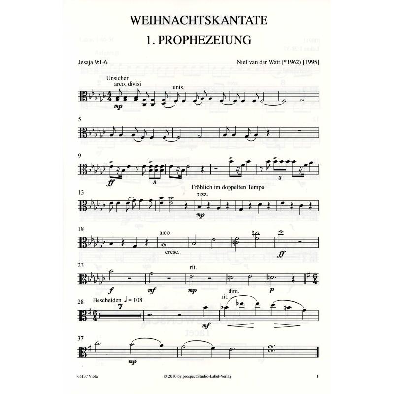 Titelbild für PROSPECT 65137 - Weihnachtskantate