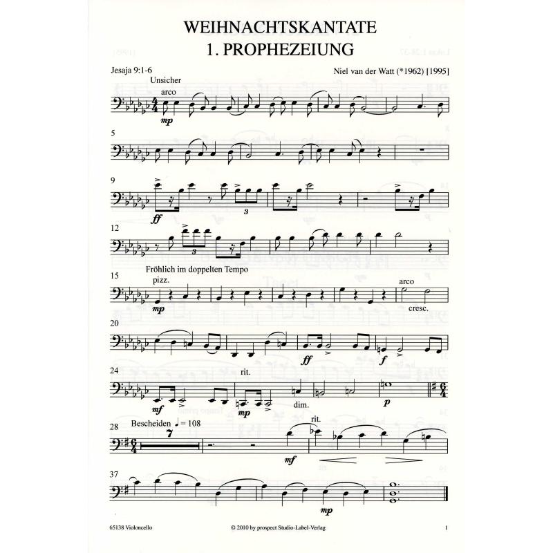 Titelbild für PROSPECT 65138 - Weihnachtskantate