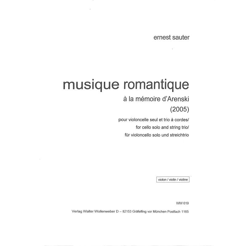 Titelbild für WW 619-VL - Musique romantique