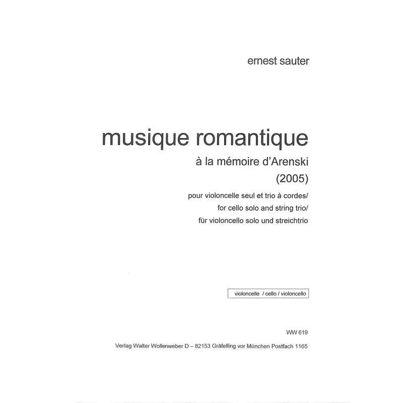 Titelbild für WW 619-VC - Musique romantique