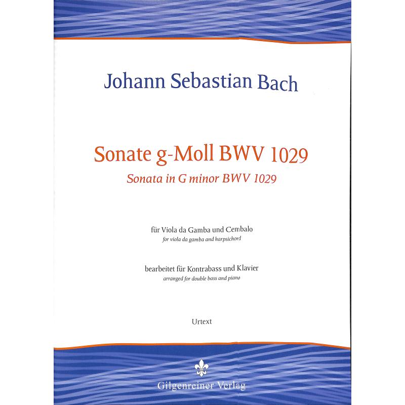 Titelbild für 979-0-700268-13-8 - Sonate g-moll BWV 1029