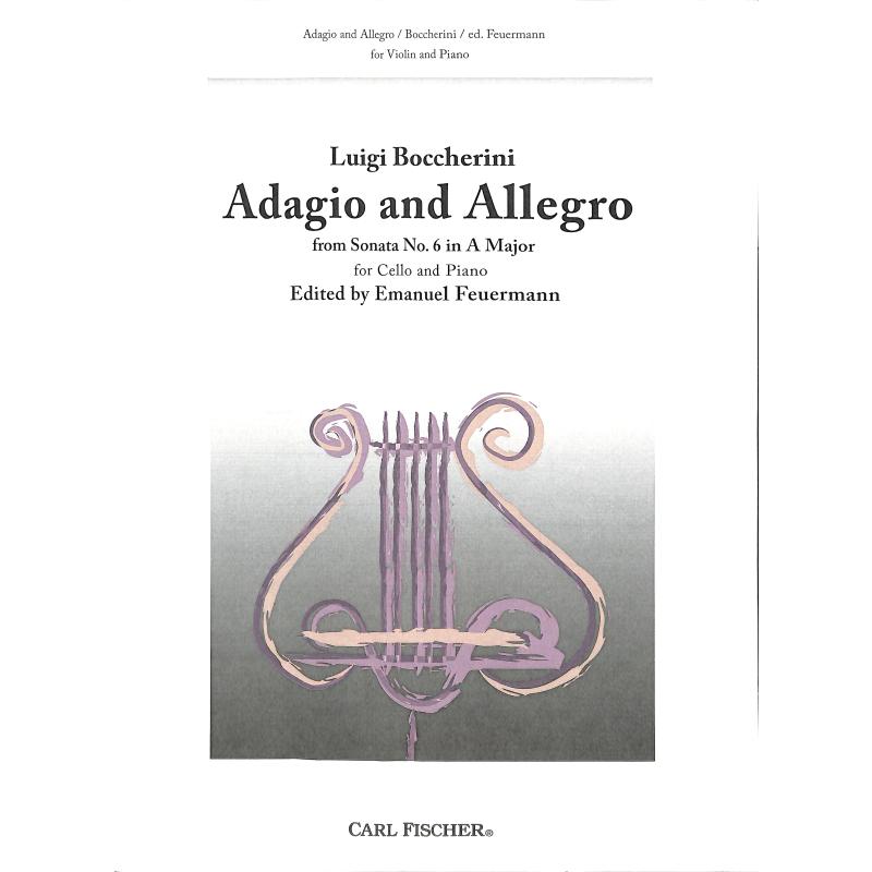 Titelbild für CF -B2771 - Adagio + Allegro aus Sonate 6 A-Dur