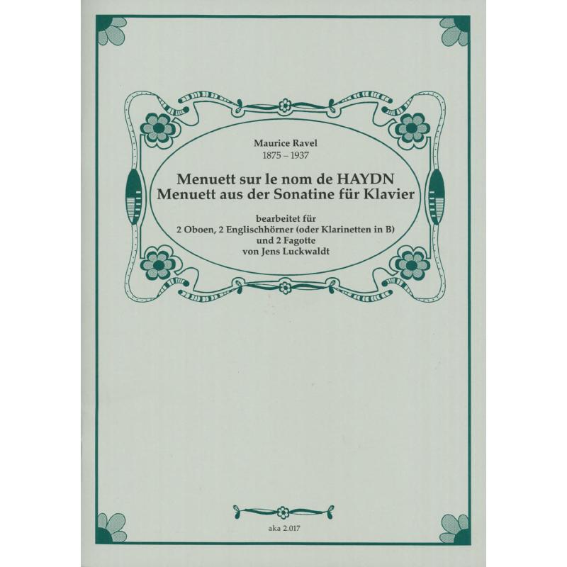 Titelbild für AKA 2017 - Menuett sur le nom de Haydn | Menuett aus der Sonatine