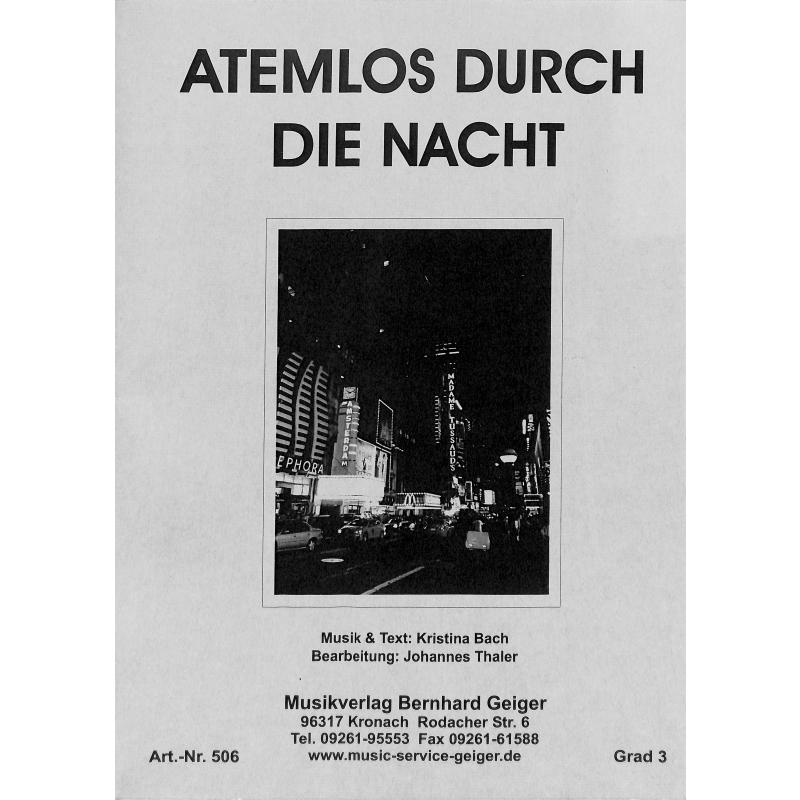Titelbild für GEIGER -N506 - ATEMLOS DURCH DIE NACHT