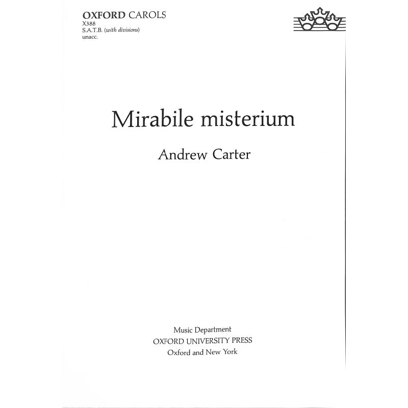 Titelbild für ISBN 0-19-343192-0 - Mirabile misterium