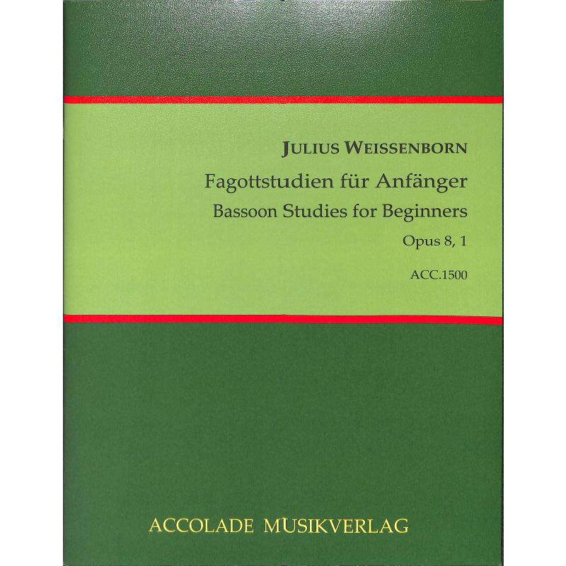 Titelbild für ACCOLADE 1500 - Fagottstudien für Anfänger op 8/1