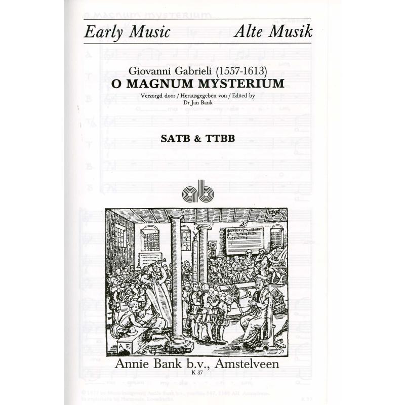 Titelbild für AB -K37 - O magnum mysterium