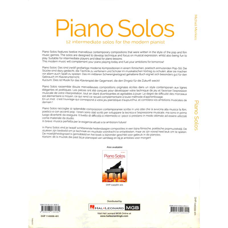 Notenbild für DHP 1145559-401 - PIANO SOLOS 1