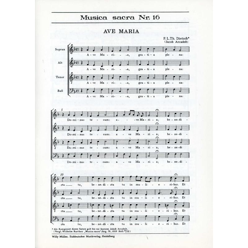 Titelbild für SM -MS16 - Ave Maria | Ave Maris Stella
