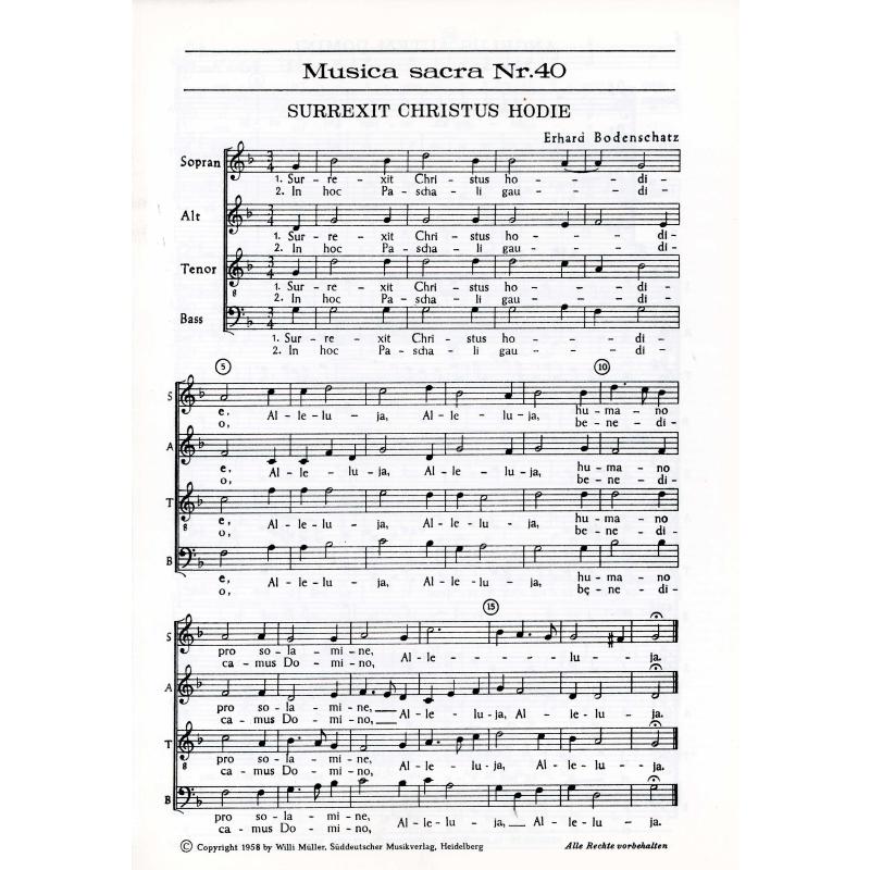 Titelbild für SM -MS40 - Surrexit Christus Hodie