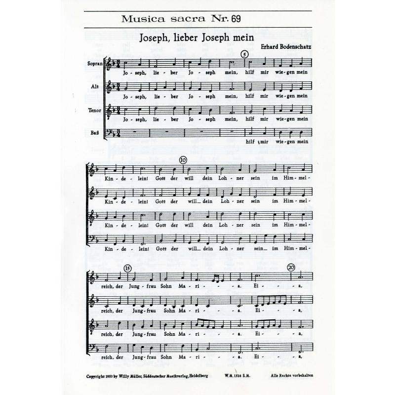 Titelbild für SM -MS69 - Joseph lieber Joseph mein | Es kam ein Engel hell und klar