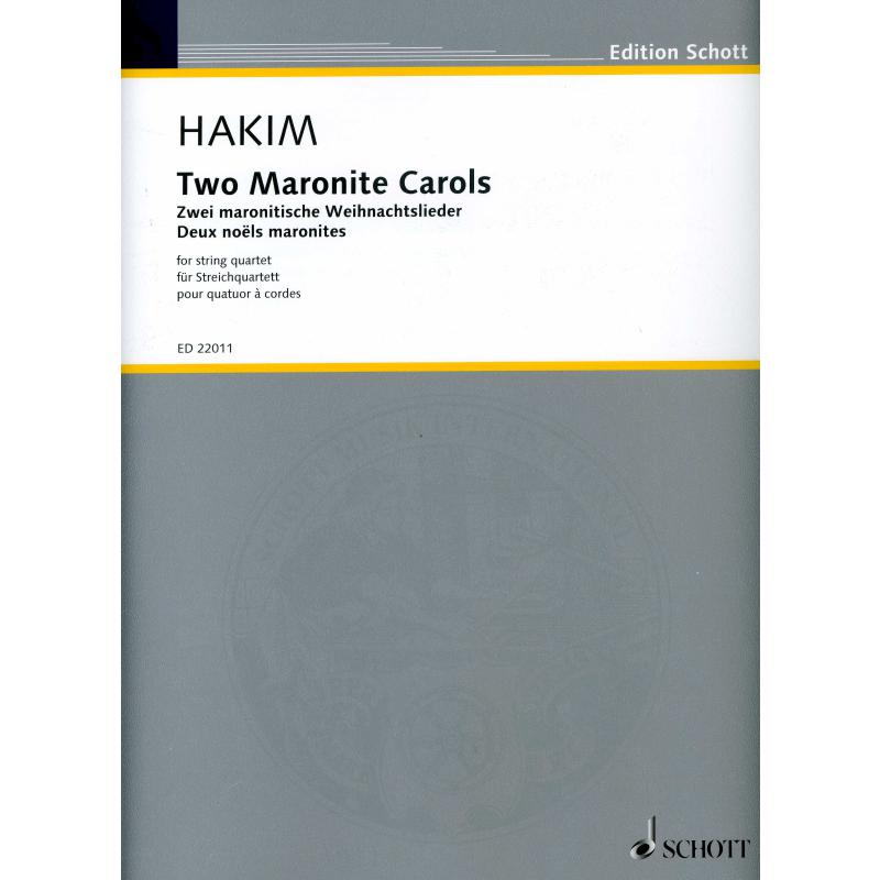 Titelbild für ED 22011 - 2 Maronite carols