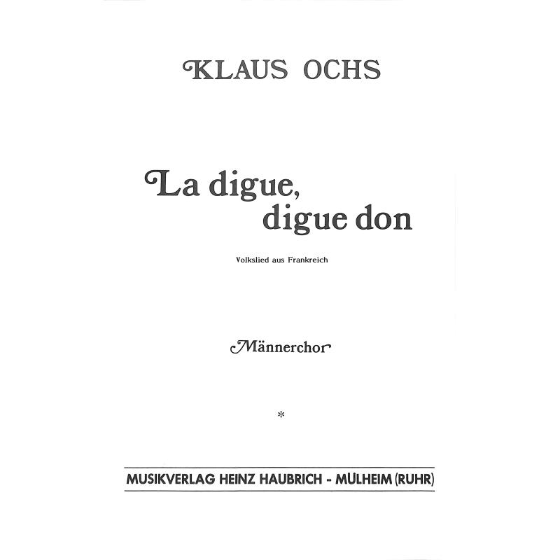 Titelbild für HAUBRICH 026 - La digue digue don