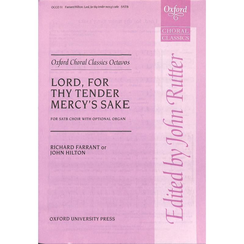 Titelbild für ISBN 0-19-341805-3 - Lord for thy tender mercy's sake