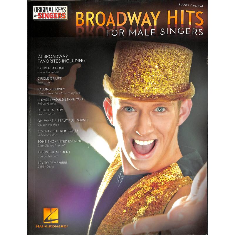 Titelbild für HL 119084 - Broadway hits for male singers