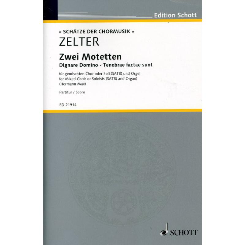 Titelbild für ED 21914 - 2 Motetten