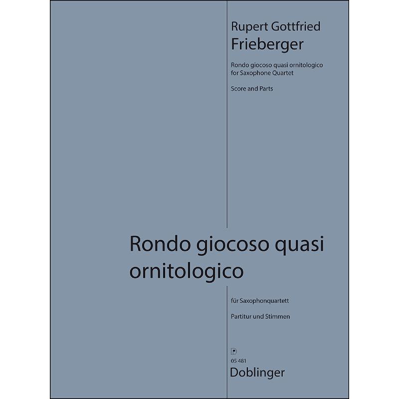 Titelbild für DO 05481 - Rondo giocoso quasi ornitologico