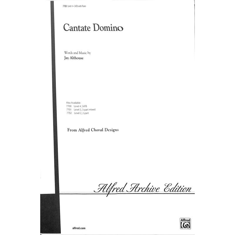 Titelbild für ALF 7700 - CANTATE DOMINO