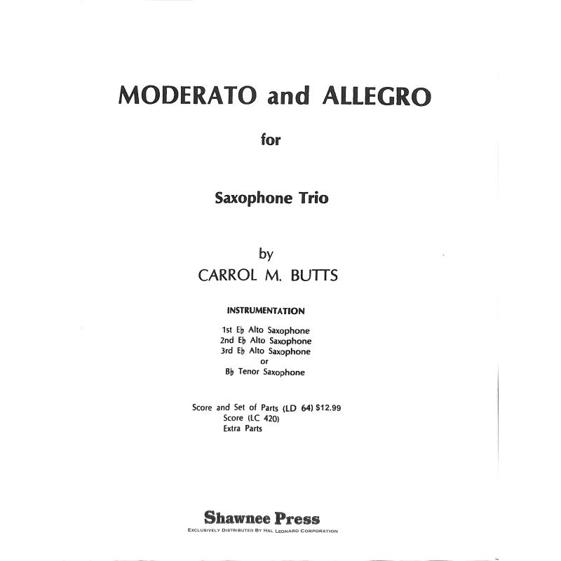 Titelbild für HL 35014362 - Moderato + Allegro