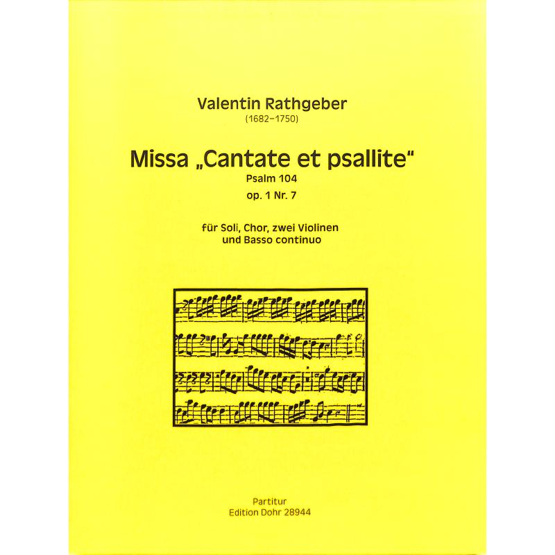 Titelbild für DOHR 28944 - Missa cantate et psallite op 1/7