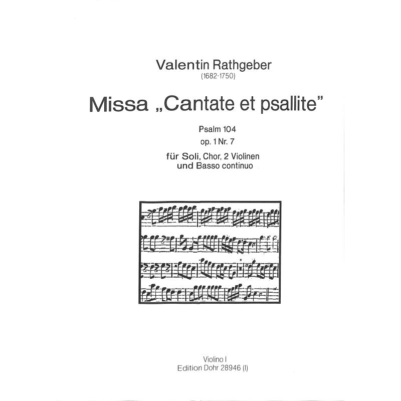 Titelbild für DOHR 28946 - Missa cantate et psallite op 1/7