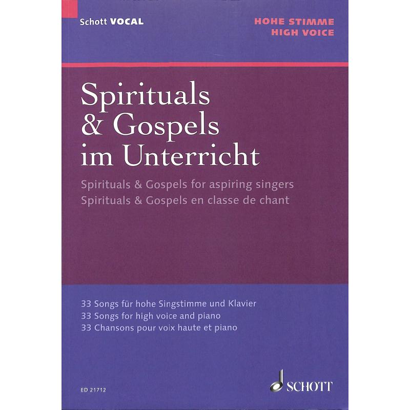 Titelbild für ED 21712 - SPIRITUALS + GOSPELS IM UNTERRICHT