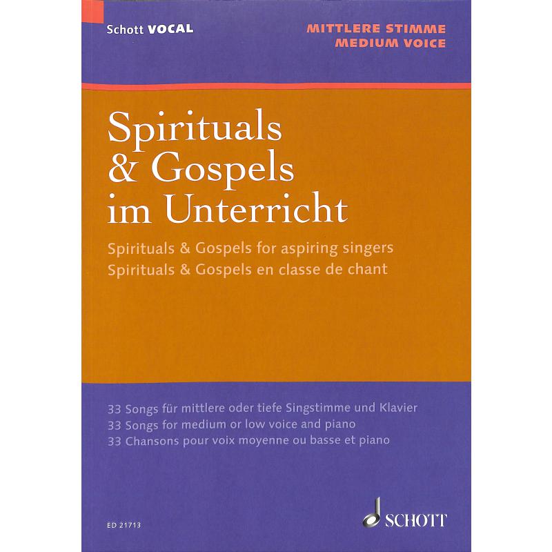 Titelbild für ED 21713 - SPIRITUALS + GOSPELS IM UNTERRICHT