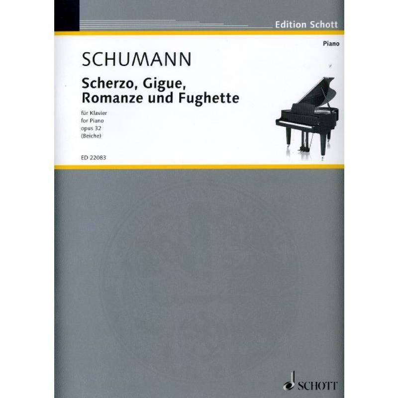 Titelbild für ED 22083 - SCHERZO GIGUE ROMANZE + FUGHETTE OP 32