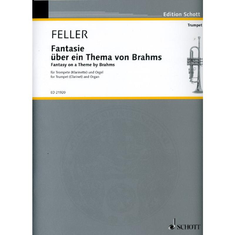 Titelbild für ED 21920 - Fantasie über ein Thema von Brahms