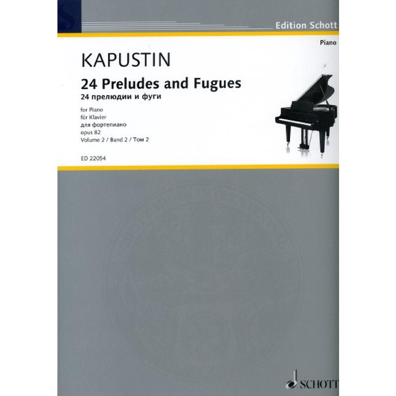 Titelbild für ED 22054 - 24 Preludes + Fugues op 82 Bd 2 (Nr 13-24)
