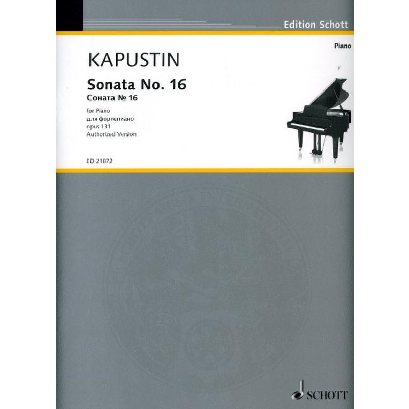 Titelbild für ED 21872 - Sonate 16 op 131