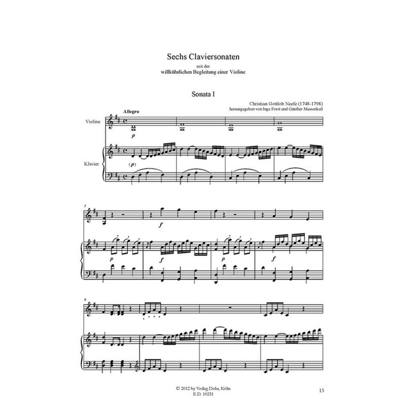 Titelbild für DOHR 10231 - Sonaten