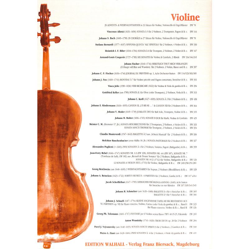 Notenbild für WALHALL 935 - MUSIK FUER SOLO GAMBE