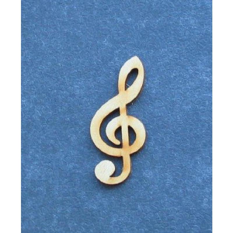 Titelbild für LA -B3-NTS1050 - HOLZ ANHAENGER VIOLINSCHLUESSEL
