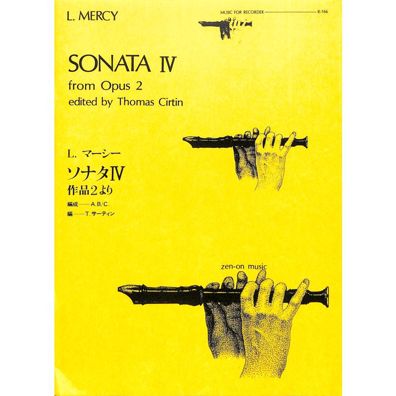 Titelbild für ZENON 2100206 - Sonate 4 aus op 2