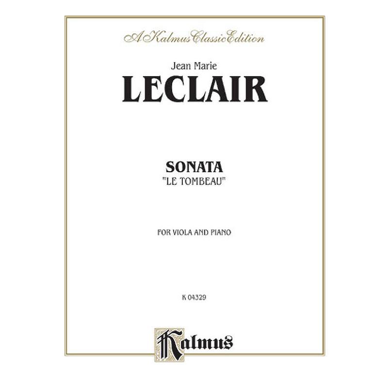 Titelbild für KALMUS 04329 - Sonate - le tombeau