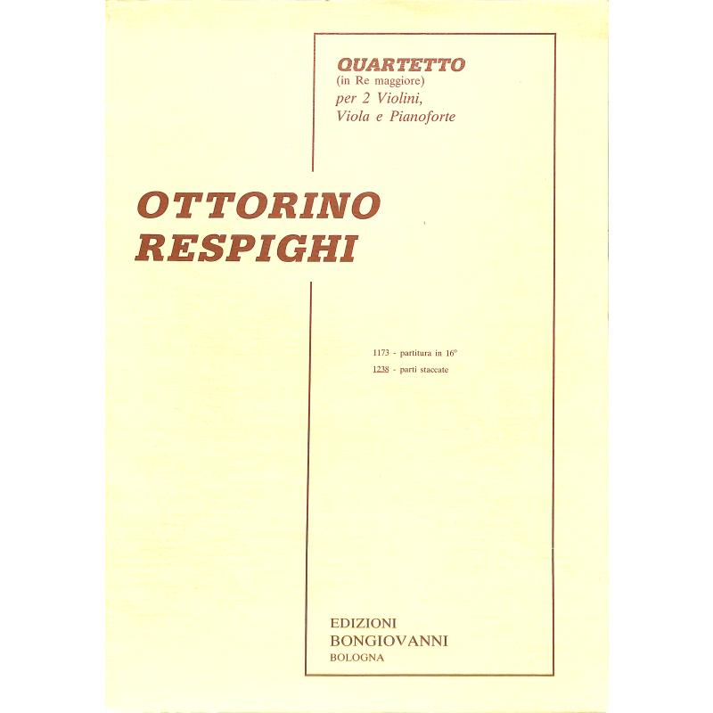 Titelbild für BONGIOVANNI 1238 - Quartett D-Dur